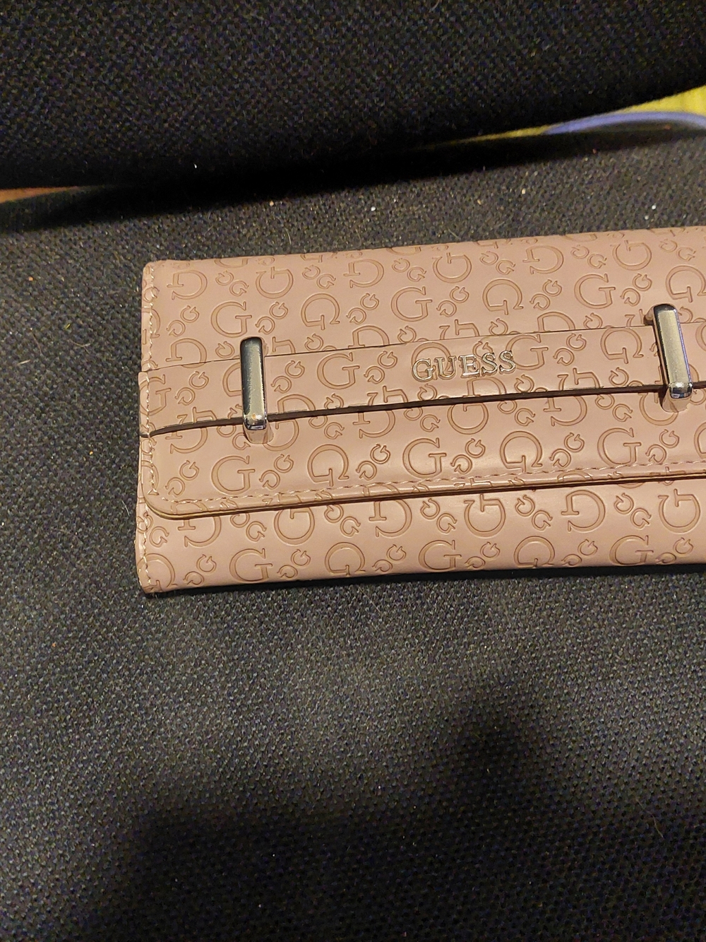 GUESS Pink Signature Clutch Wallet